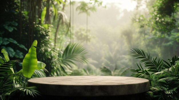 a table with a plant in the background and a bench with the words  no  on it