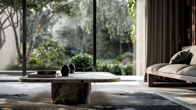 a table with a plant on it and a pot on it