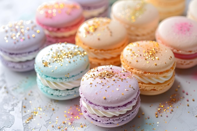 a table with several different types of cookies including one that has the number 3 on it