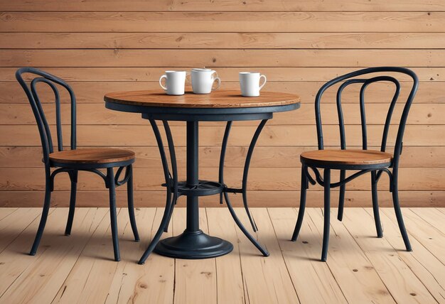 a table with three chairs and one with one that says quot four quot on it