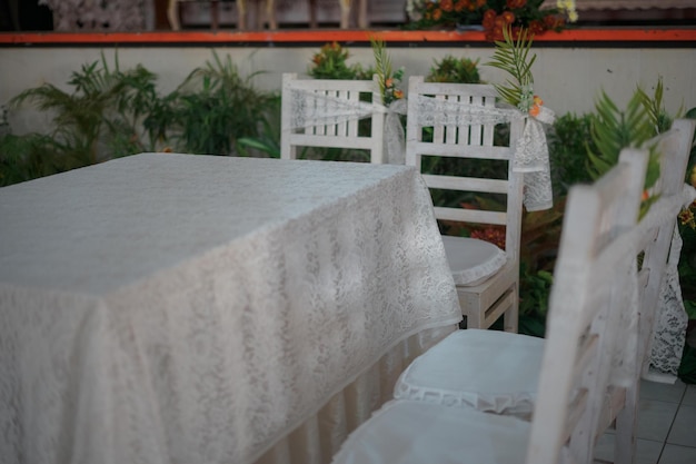 Tables and Chairs Arrangement in Outdoor Wedding Ceremony