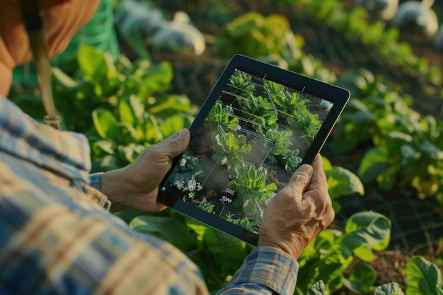 Photo tablet analysis for sustainable agriculture and plant monitoring