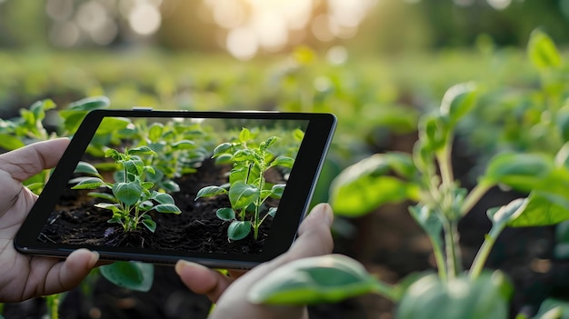 Photo tablet application for smart agricultural ecosystem management