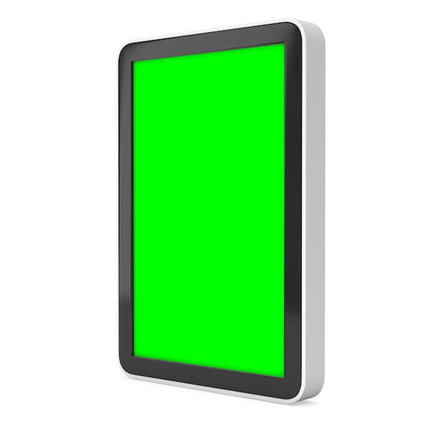 Tablet pc computer with green screen chroma key