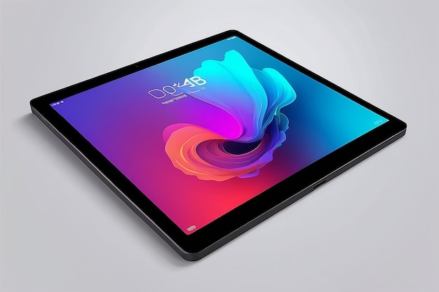 Tablet pro mockup in simple style