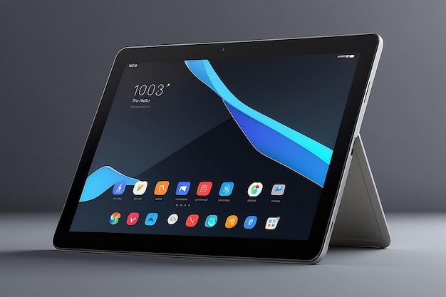 Tablet pro mockup in simple style