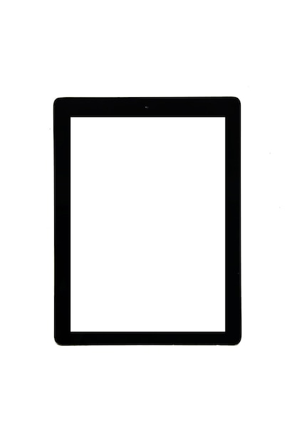 Tablet on white background