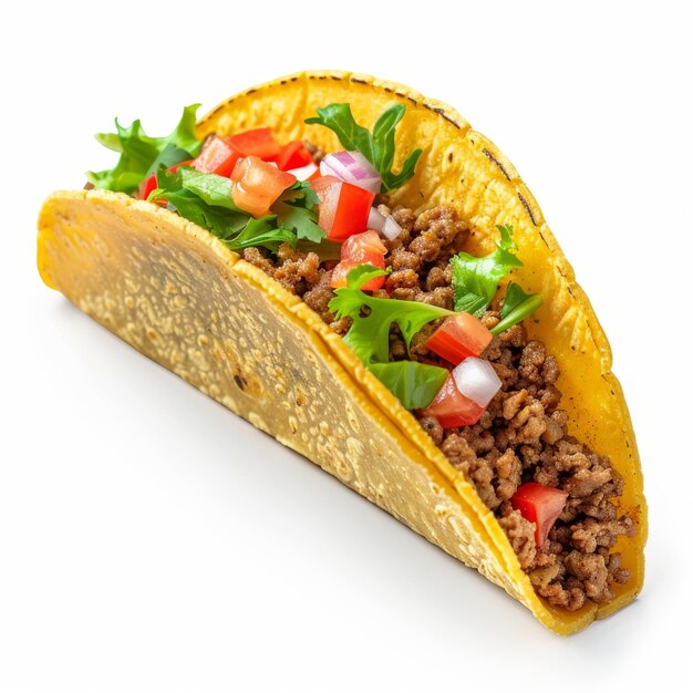 taco mexican food white background Job ID 04ac818847f54816bdff9752efe3e5b8