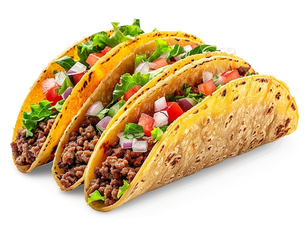 Photo a taco on plain background