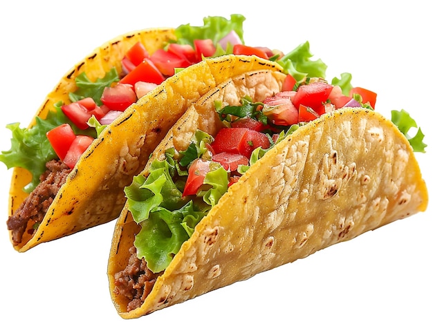 Photo a taco on plain background