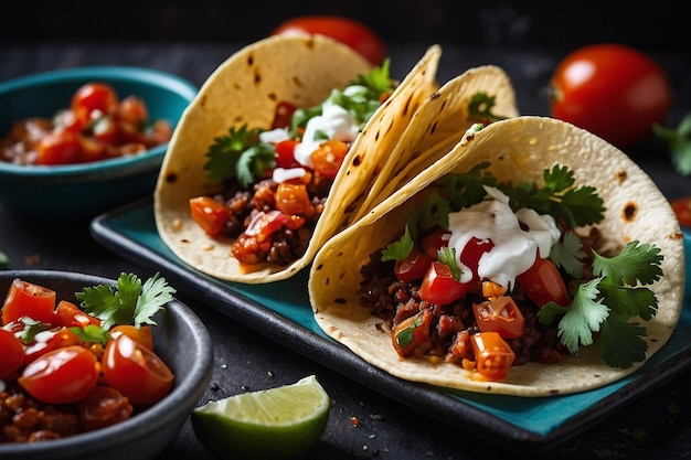 Tacos with Roasted Tomato Salsa