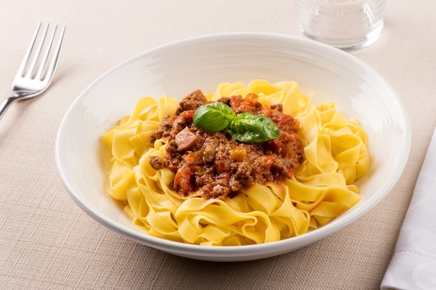 Tagliatelle al RagÃÂ¹ or Tagliatelle alla Bolognese