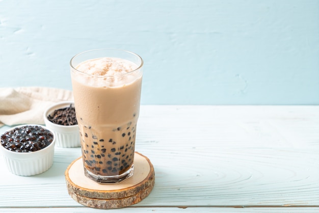 Taiwan milk tea with bubbles