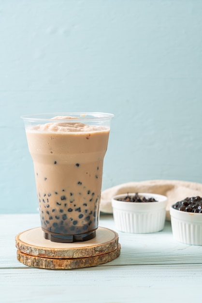 Taiwan milk tea with bubbles