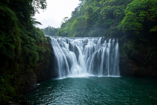 Taiwan waterfall Shifenliao waterfall park