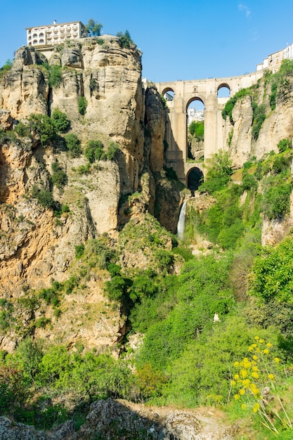 Tajo in Ronda town of andalucia spain