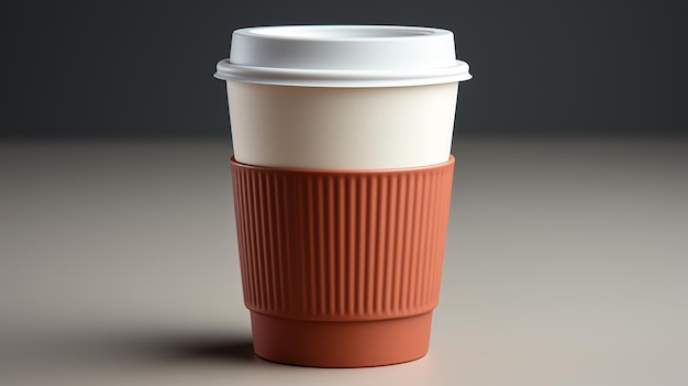 Take away plastic coffee cup mockup 3d