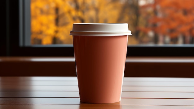 Take away plastic coffee cup mockup 3d