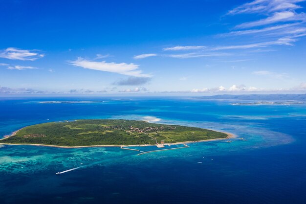 Taketomijima in ishigaki of Japan with sunny day