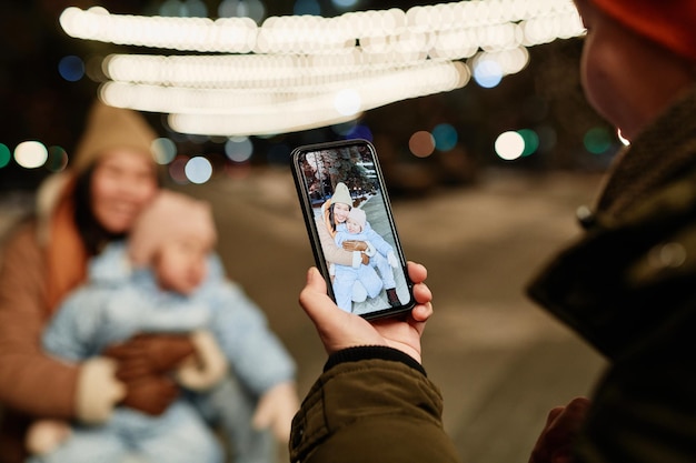 Taking Pictures Of Wife And Child