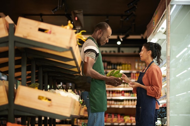 Talking Supermarket Workers