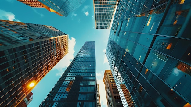 a tall building with a sky in the background