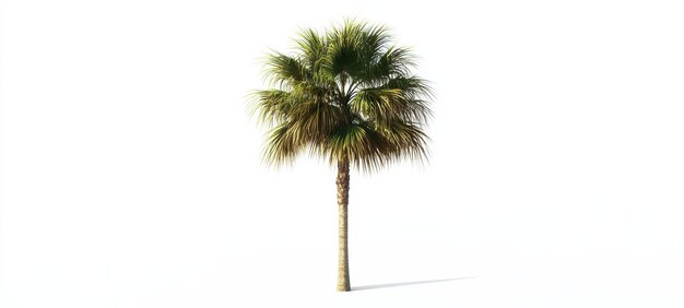 Photo a tall slender palm tree