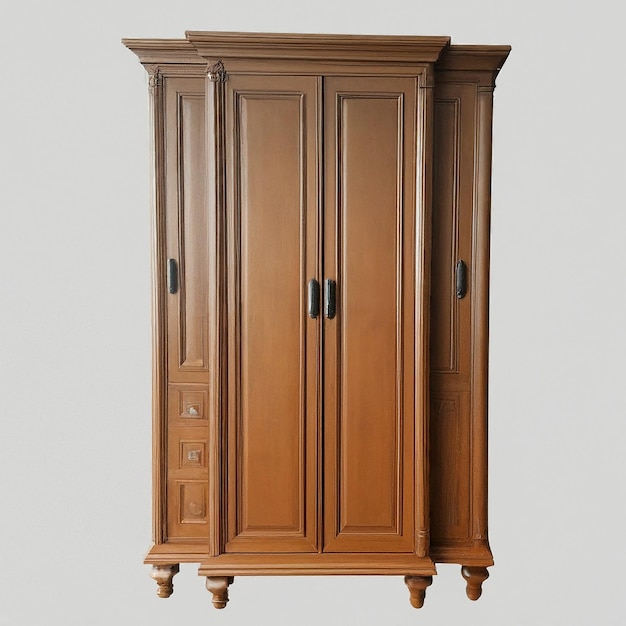 a tall wooden cabinet with a door that says quot the word quot on it