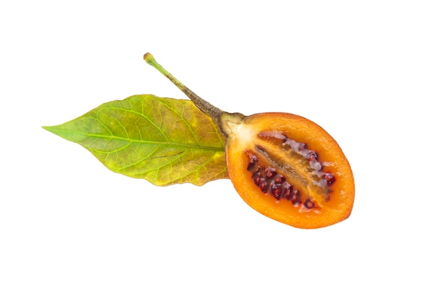 tamarillo fruit isolated on white background