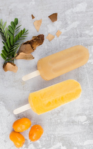 Tamarind and Jobito Fruit Popsicle with Tamarind and Jobito Fruit