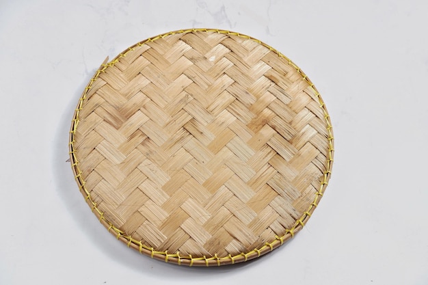 tampah-Indonesia's popular traditional handicraft. In the form of a tray made of woven bamboo.