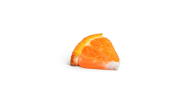 Tangerine on a white background. High quality photo