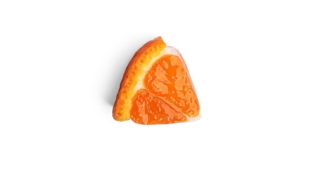 Tangerine on a white background. High quality photo