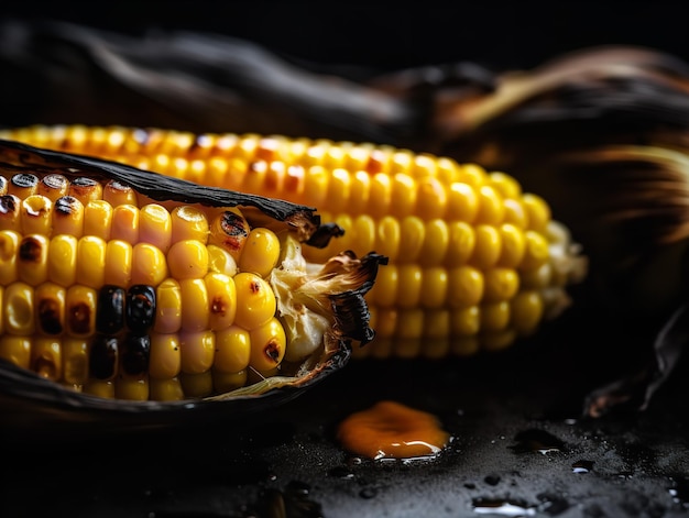 The Tangible Texture of a Grilled Corn Cob