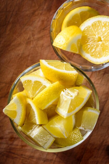 Tangy Citrus Slices CloseUp of Fresh Lemon Slices Brimming with Zesty Aroma in 4K Resolution