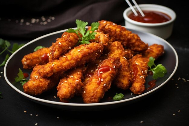 Tangy Korean Fried Chicken Strips