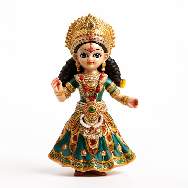 Tanjore doll with white background high quality ult