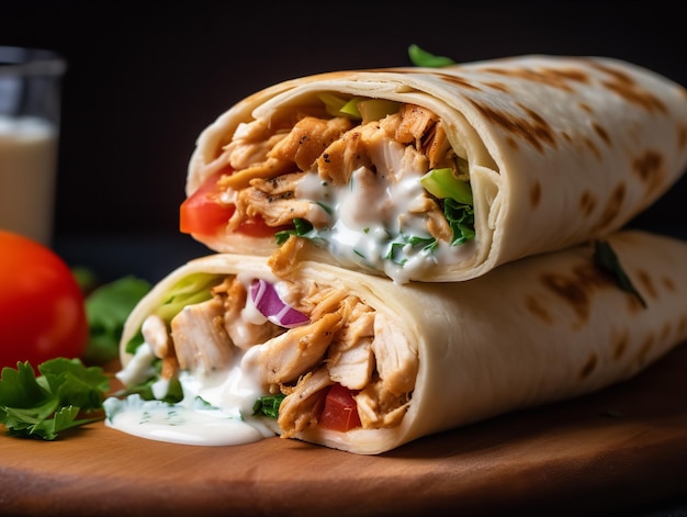 The Tantalizing Taste of a Chicken Shawarma Wrap