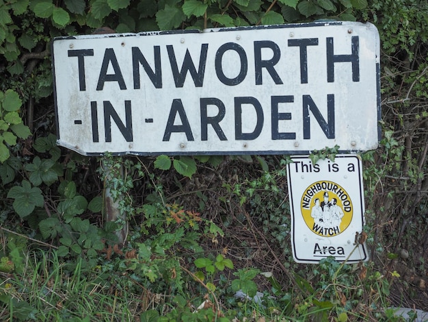 Tanworth in Arden sign