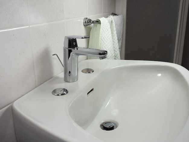 Tap faucet in basin