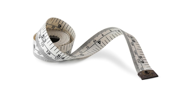 Tape measure isolated on white background