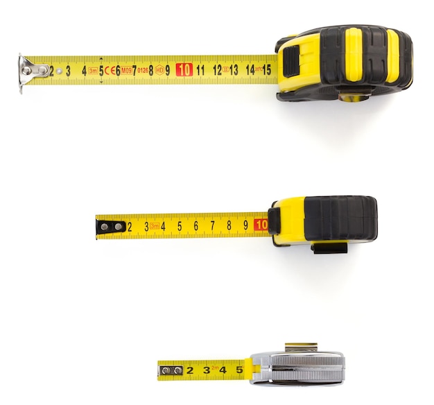 Tape measure isolated on white