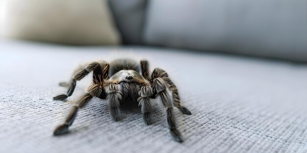 A Tarantula Invading a Modern Apartment Concept Wildlife Encounters Urban Wildlife Unusual Visitors Creature Invasion Unlikely Roommates