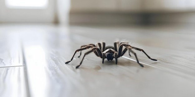 Tarantula spotted in a contemporary kitchen Concept Unusual Sightings Unexpected Encounters Kitchen Wildlife Arachnid Adventures