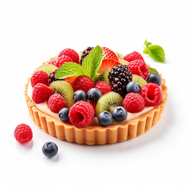 Tart with white background high quality ultra hd