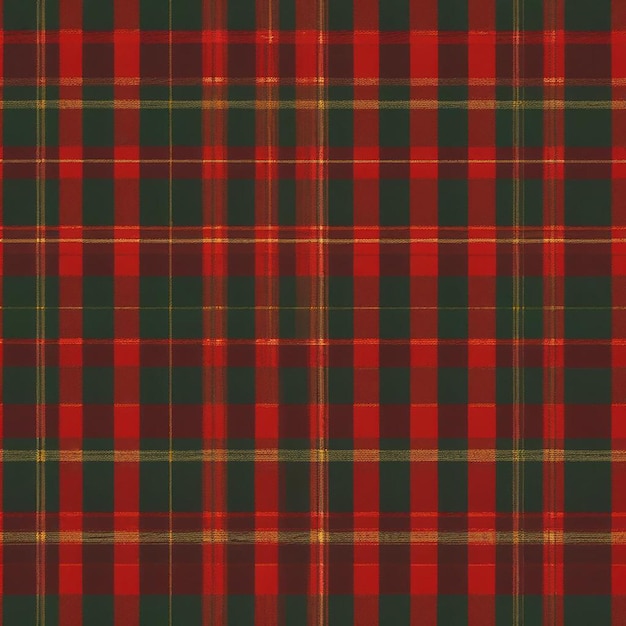 Photo a tartan fabric that is red and green