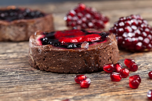 tartlet with pomegranate