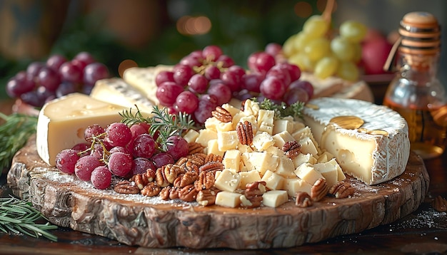 Photo a taste of abundance gourmet cheese board styled by mario testino