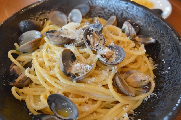 Taste of the Sea Savory Clam Linguine in White Wine Sauce