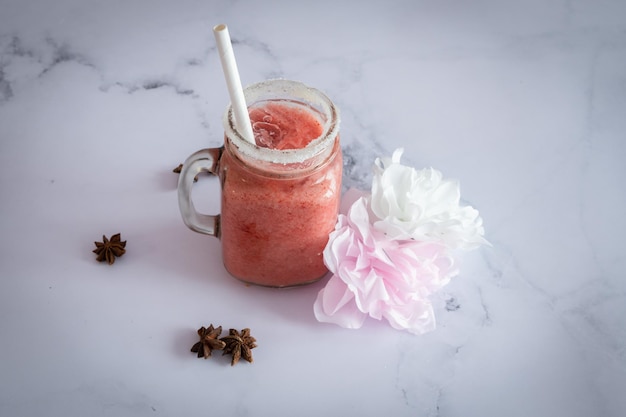 Tasted and fresh smootie on a table